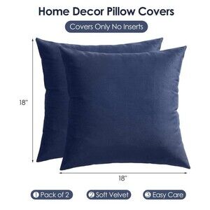 Set of throw pillow covers
